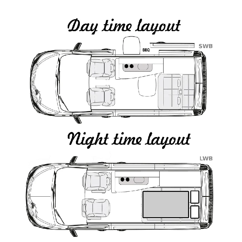 high-performance camping head sacks-The Shelsley Solo or Duo Camper Van Conversion for the 2013 on Ford Transit Custom and 2024 all New Volkswagen Transporter T7