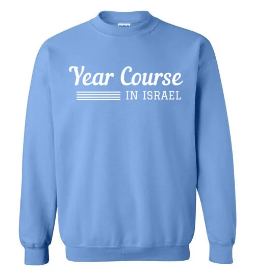 lightweight camping food sacks-Young Judaea Israel Crewneck Sweatshirt - Year Course