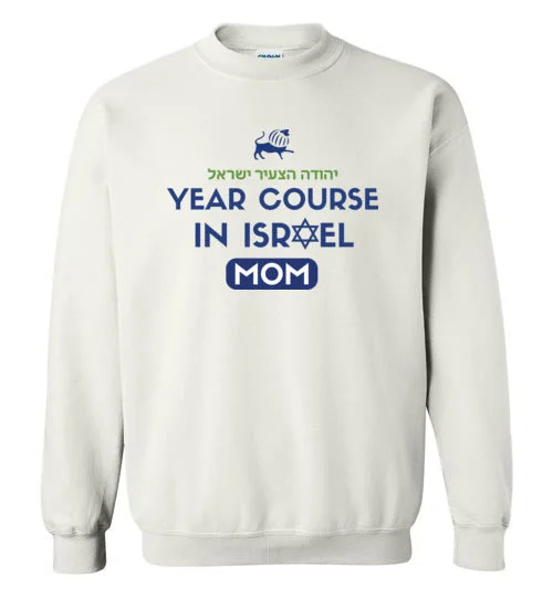 heavy-duty camping chair sacks-Young Judaea Israel Crewneck Sweatshirt - Year Course Mom