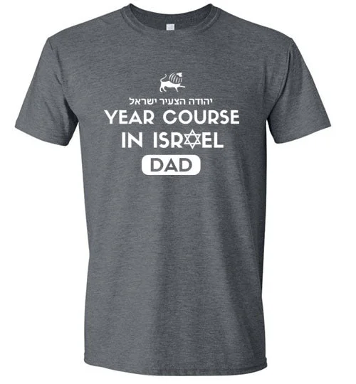 windproof camping tent sacks-Young Judaea Israel Softstyle T-Shirt - Year Course Dad