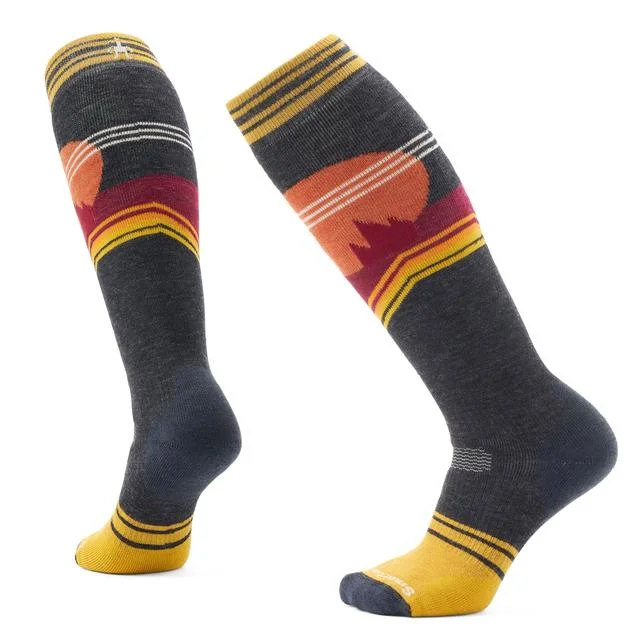 Camping hiking nature rush-Women's Snowboard Moon Energy Over The Calf Socks