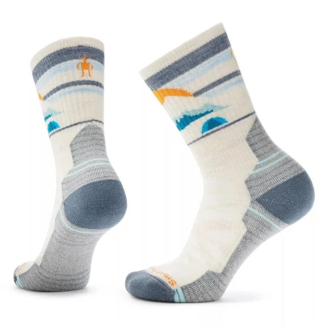 Camping hiking trail soft-Women's Hike Light Cushion Mountain Moon Crew Socks