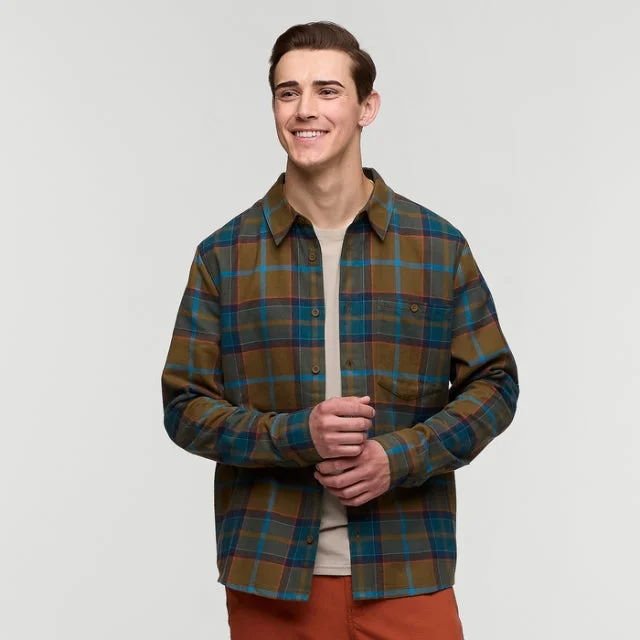 Camping hiking gear bloom-Men's Quedo Flannel Shirt