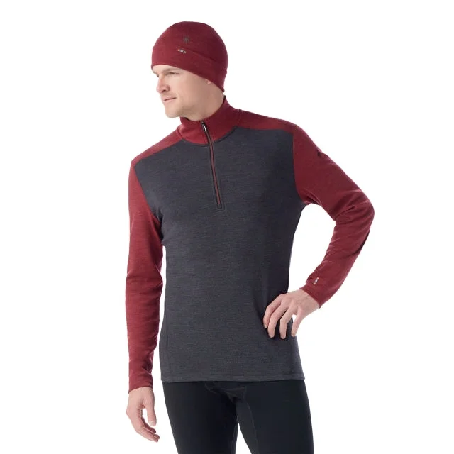 Camping hiking outdoor buzz-Men's Classic Thermal Merino Base Layer 1/4 Zip