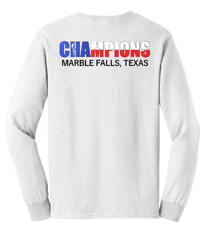 Camping hiking outdoor rush-Camp Champions Long Sleeve Tee