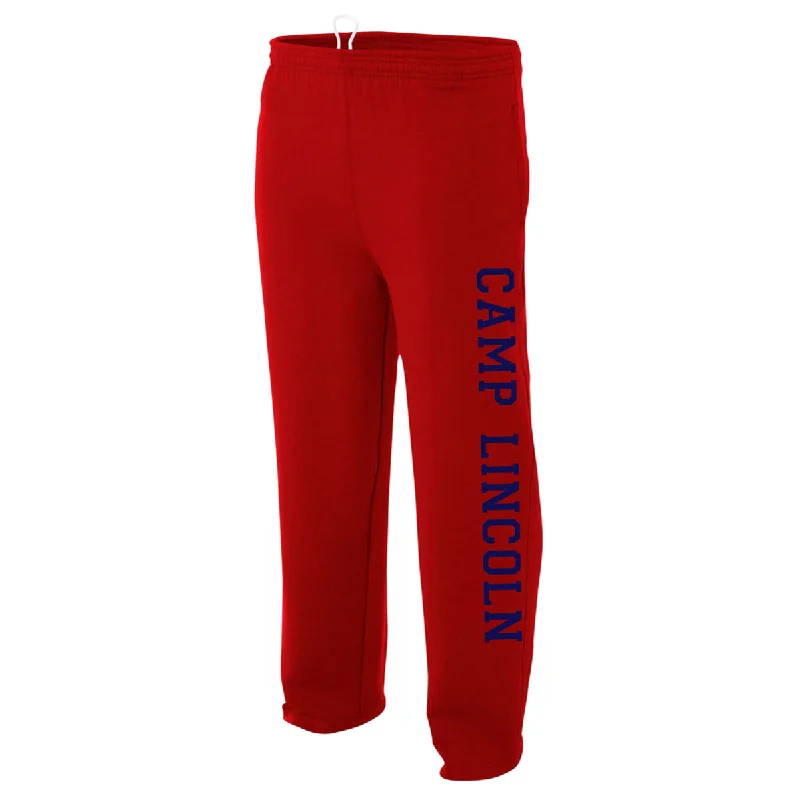 Camping hiking gear quickness-Camp Lincoln Open Bottom Performance Sweatpants