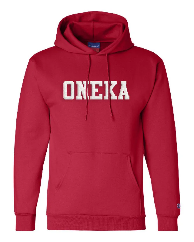 Camping hiking gear lift-Camp Oneka Applique Hoodie