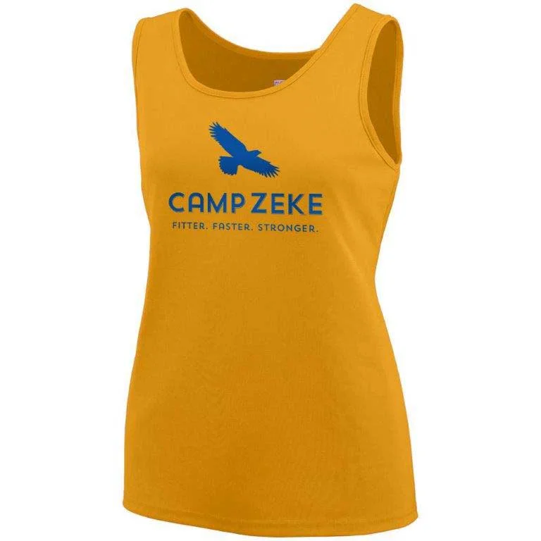 Camping hiking outdoor peace-Camp Zeke Girls Performance Tank