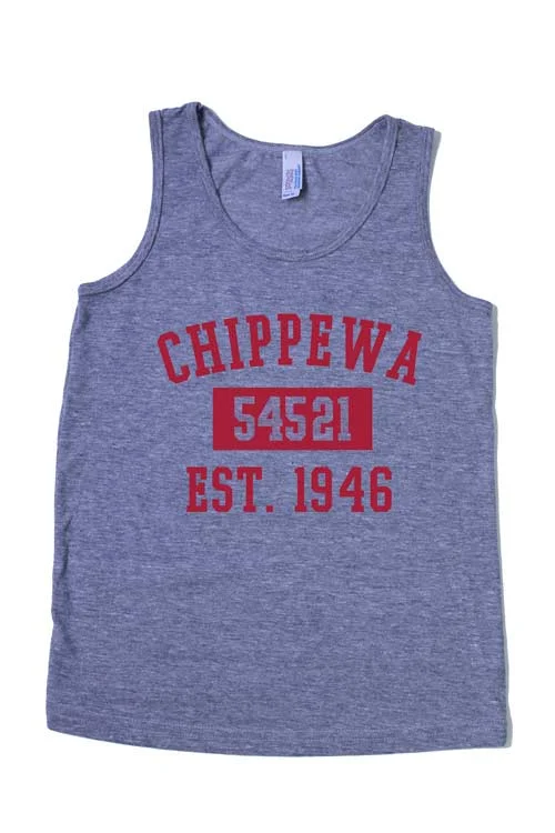 Camping hiking trail might-Chippewa Ranch Camp Tank Top