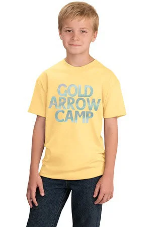 Camping hiking trail mist-Gold Arrow Camp Tee