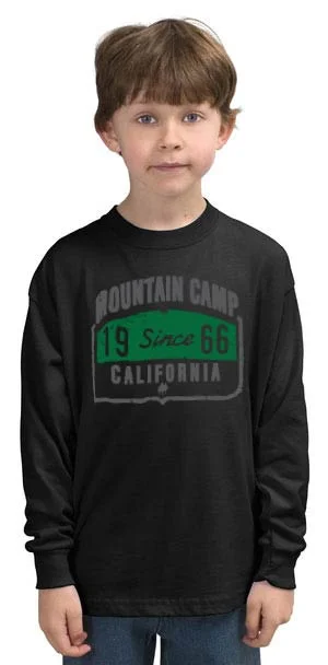 Camping hiking trail mild-Mountain Camp Vintage Long Sleeve Tee