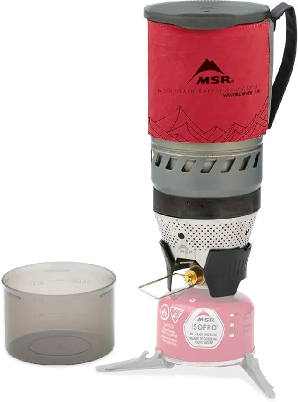 Camping hiking nature pulse-MSR Windburner Stove Syst 1L-Red