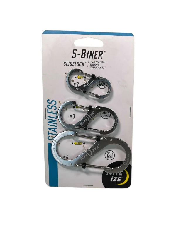 Camping hiking trail creek-Nite Ize S-Biner SlideLock Stainless Steel