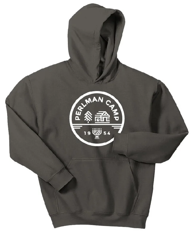 Camping hiking gear slashes-Perlman Camp 1954 Hoodie