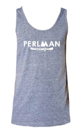 Camping hiking nature vibe-Perlman Camp Tri-Blend Tank