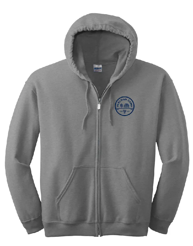 Camping hiking trail twirl-Perlman Camp Zip Hoodie