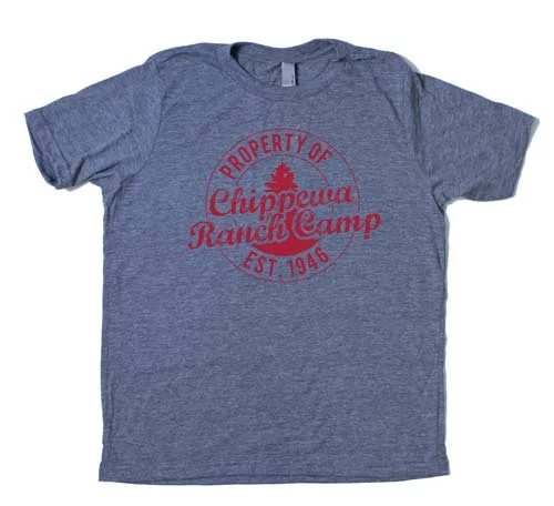 Camping hiking nature love-Property Of Chippewa Ranch Camp Tee