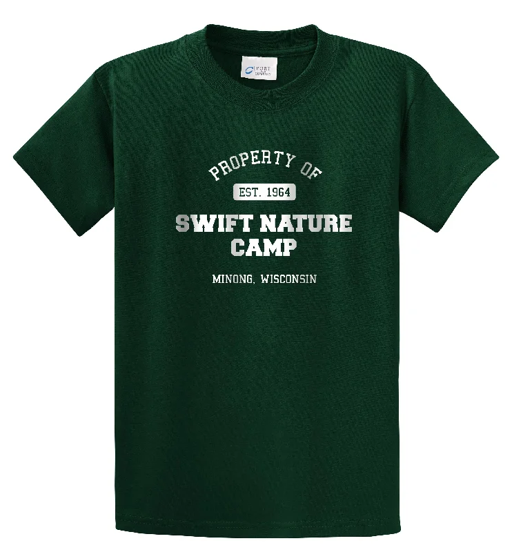 Camping hiking nature peace-Property of Swift Nature Camp Tee