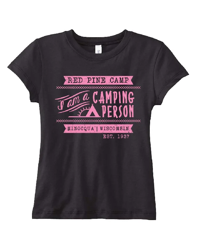 Camping hiking trail swell-Red Pine I Am A Camping Person Tee