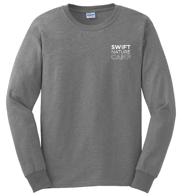 Camping hiking trail curve-Swift Nature Camp Long Sleeve Tee