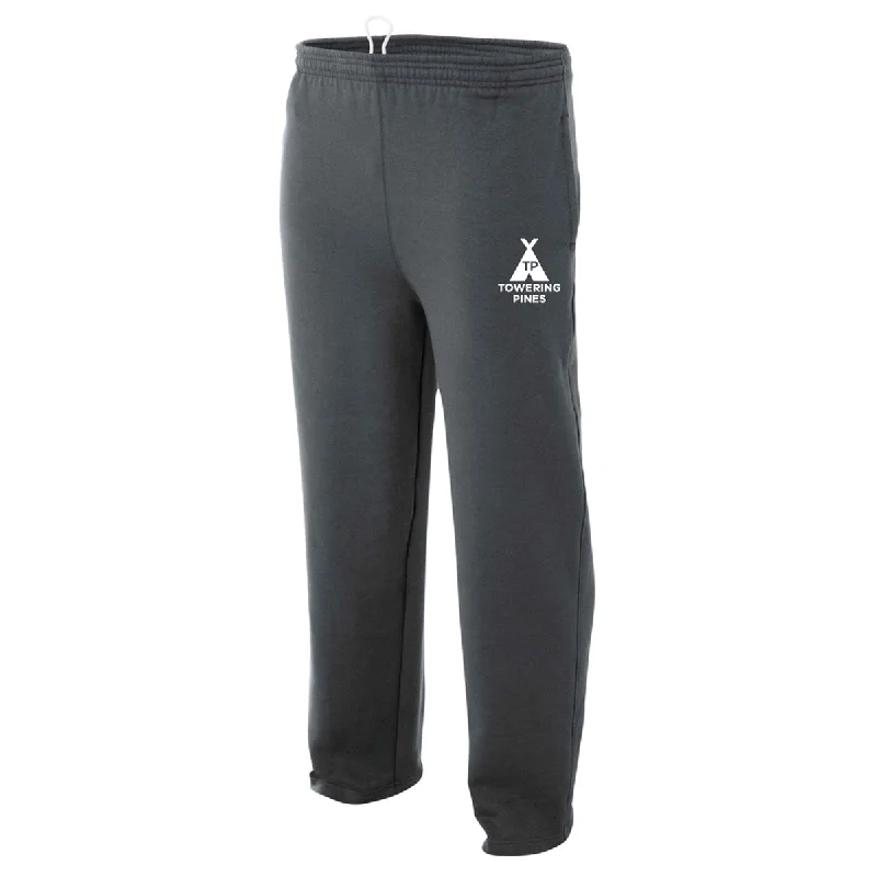 Camping hiking trail bursts-Towering Pines Camp Open Bottom Performance Sweatpants