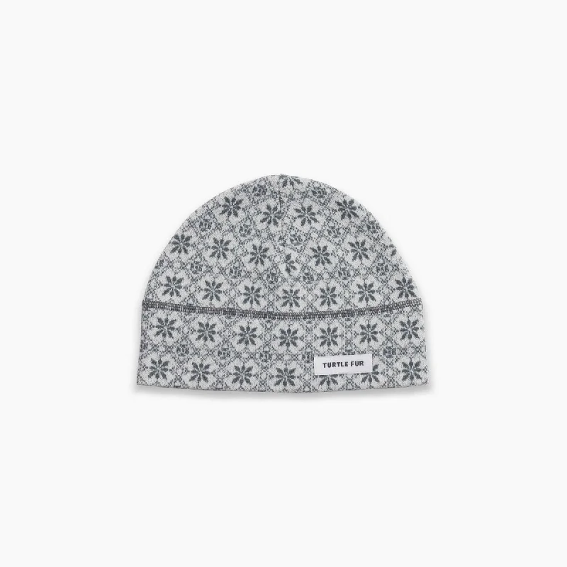 Camping hiking trail crisp-Carefree Merino Wool Beanie - Nordic Snow