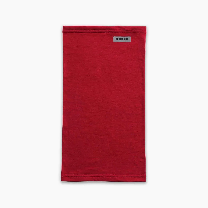 Camping hiking outdoor bloom-Carefree Superfine Merino Wool Tube - Red Sky