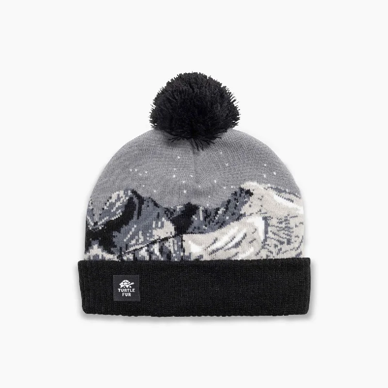 Camping hiking nature thrill-Kids' Pano Beanie - Black