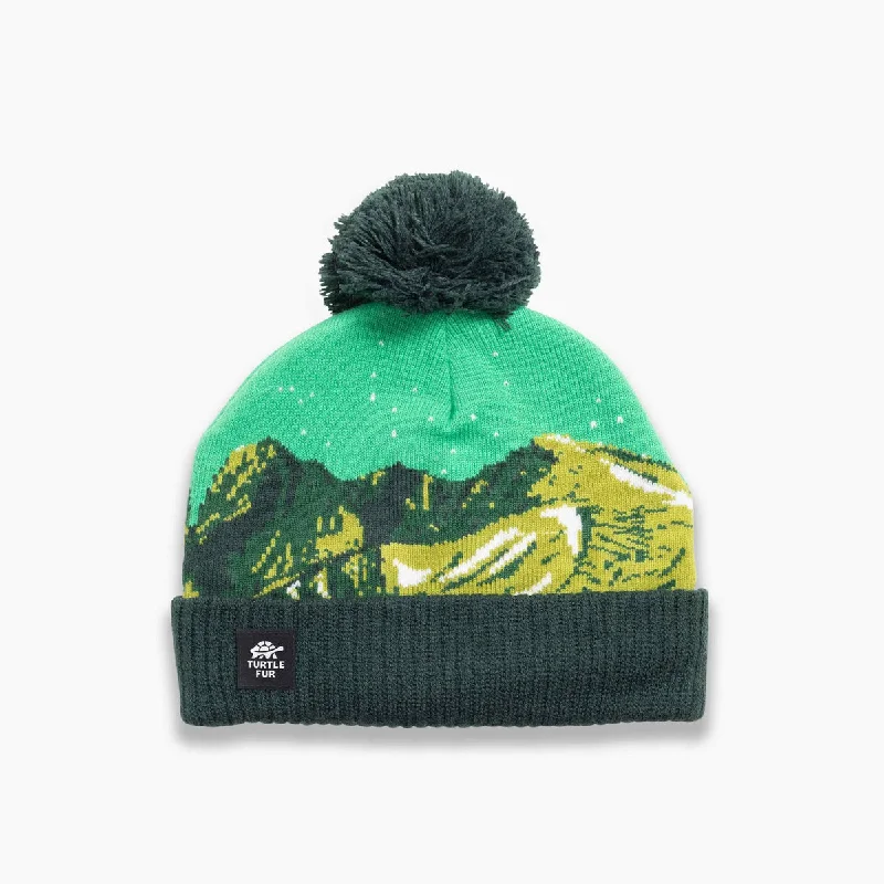 Camping hiking gear boosts-Kids' Pano Beanie - Dark Green