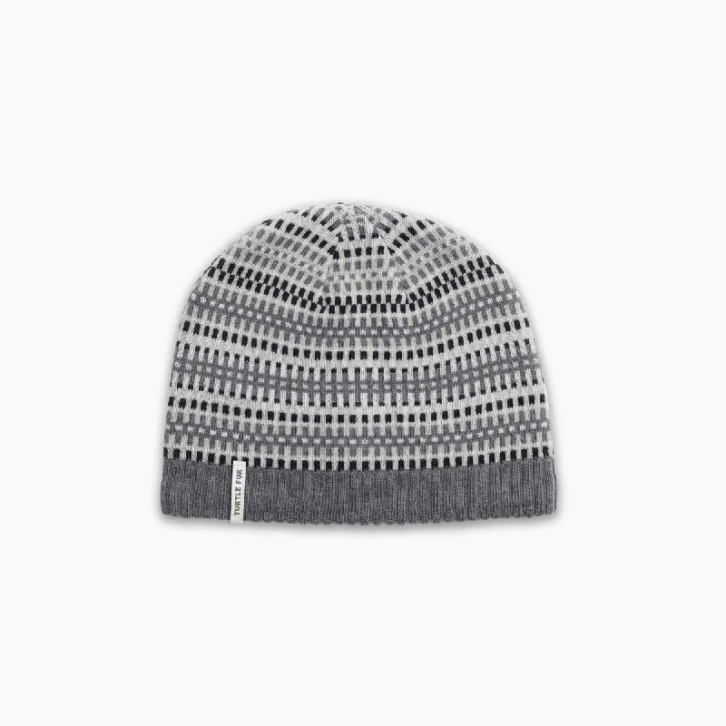 Camping hiking nature shine-Merino Wool Lloyd Beanie - Gray