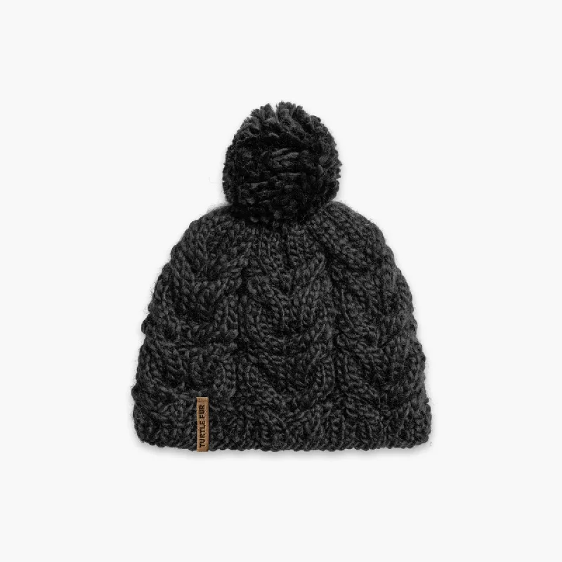 Camping hiking trail joy-Merino Wool Millie Pom - Black