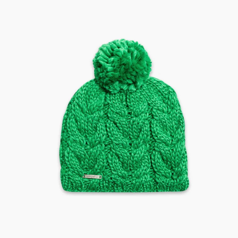 Camping hiking trail draft-Merino Wool Millie Pom - Grass