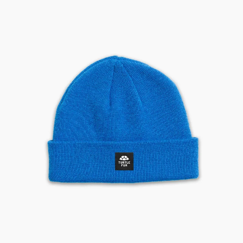 Camping hiking outdoor treks-Pathfinder Knit Cuff Beanie - Blue