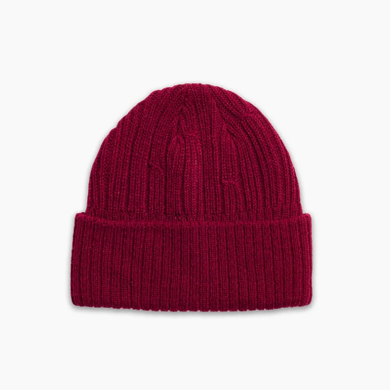 Camping hiking trail bend-Wyatt Beanie - Wine