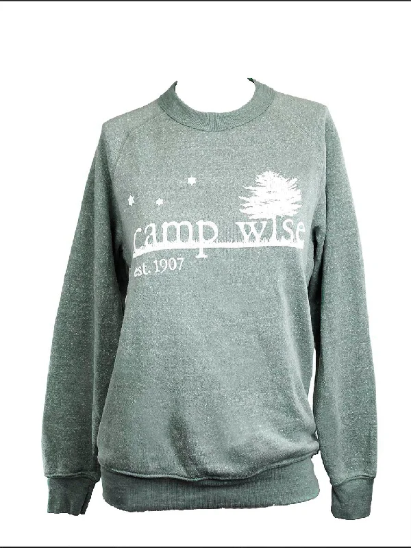 Camping hiking gear glow-Wise Crew Neck Sweatshirt